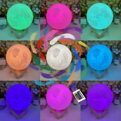 3D Printing Moon Lamp Personalized Photo Text Customized USB Night Light Birthday Mother Day Valentine's Christmas Lunar Gift - ShoreCo.Shop