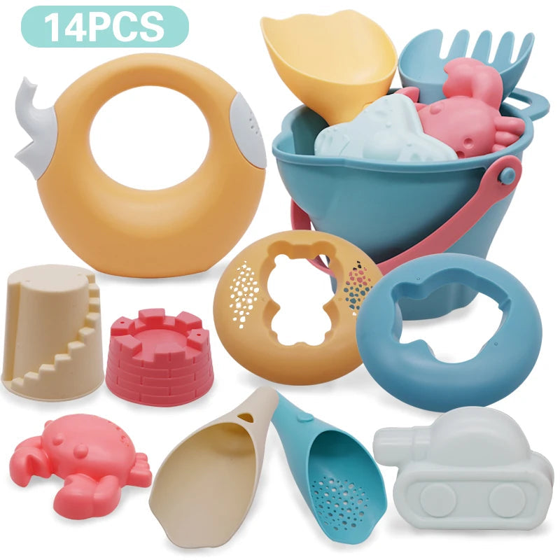 Beach Toys for Kids Gifts 5-17pcs Baby Beach Game Toys Children Sandbox Set Kit Summer Toys for Beach Play Sand Water Play Cart    Your Coastal Marketplace | Shoreshopper.com