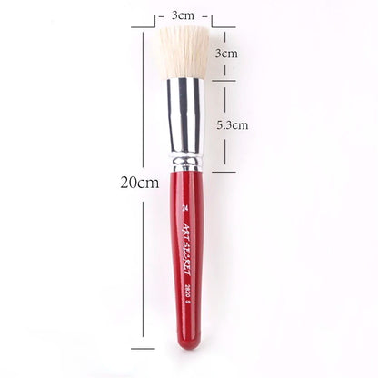 Artsecret Paint Stencil Art Supplies Artist Brush No.2820S Chungking Bristle Hair Short Red Wooden Handle Aluminum Ferrule    Home Decor Supply | Online Retail | ShoreShopper.com