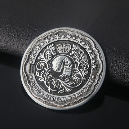 Big Size John Wick 4 Blood Oath Marker Coin Keychain Gold and Adjudicator Coin Metal Prop Accessories Collection Gift - ShoreCo.Shop