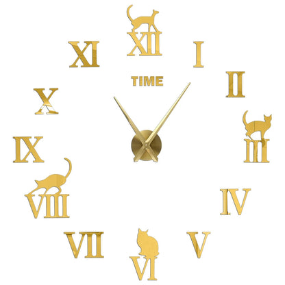 2D/3D Large Roman Numeral Acrylic Mirror Wall Clock Sticker Fashion DIY Quartz Clocks Watch Home Decoration Living Room Stickers    Home Decor Supply | Online Retail | ShoreShopper.com