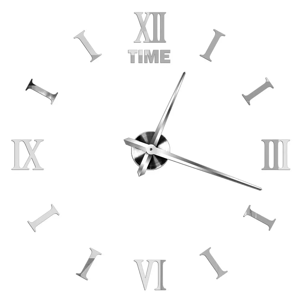 Large Wall Clock Quartz Needle 3D DIY 27" 37" or 47" Wall Clock    Home Decor Supply | Online Retail | ShoreShopper.com