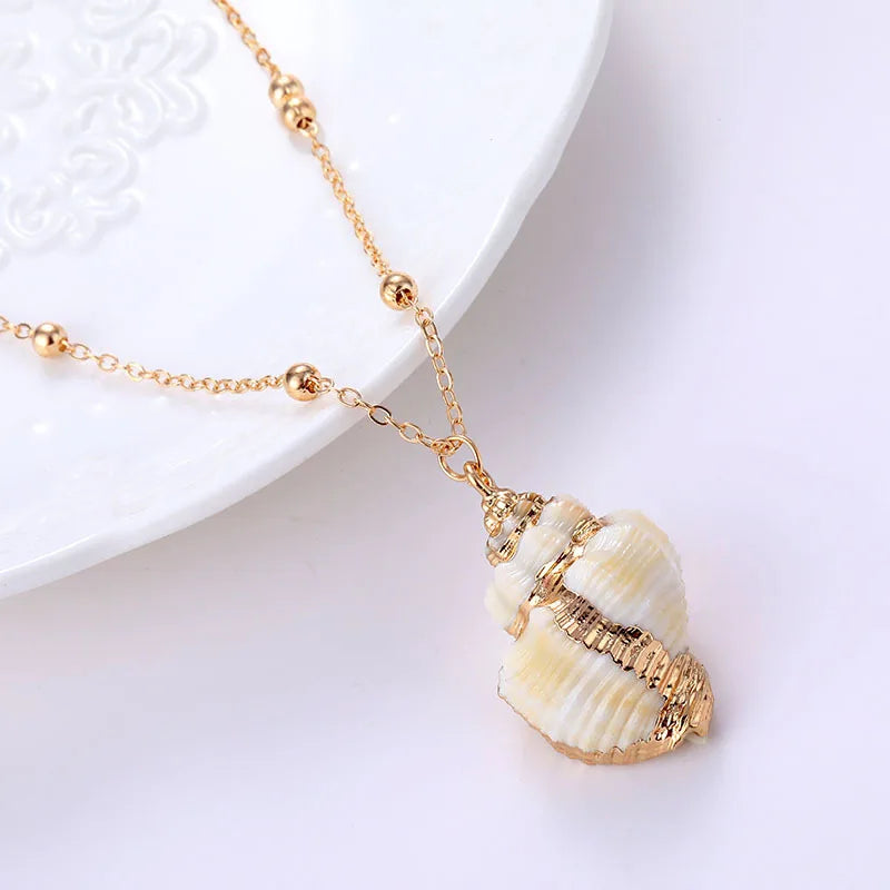 Hot Selling Various Styles of Women Natural Shell Necklace Summer Beach Jewelry Shopify Dropshipping Boho Necklaces    Home Decor Supply | Online Retail | ShoreShopper.com