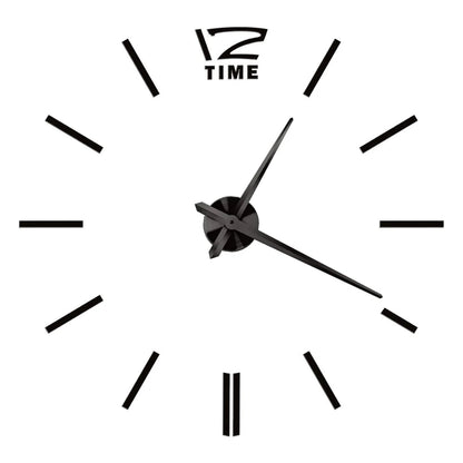 Large Wall Clock Quartz Needle 3D DIY 27" 37" or 47" Wall Clock    Home Decor Supply | Online Retail | ShoreShopper.com