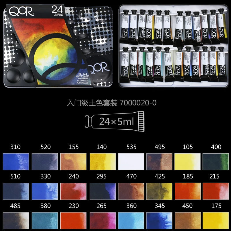 US QOR Artistic Watercolor Paints Set Tin box Pigment Solid Paint Set Palette High Concentration for Artist Painting Drawing    Home Decor Supply | Online Retail | ShoreShopper.com