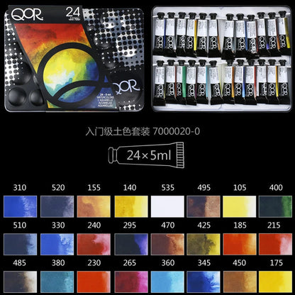 US QOR Artistic Watercolor Paints Set Tin box Pigment Solid Paint Set Palette High Concentration for Artist Painting Drawing    Home Decor Supply | Online Retail | ShoreShopper.com