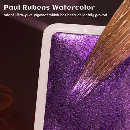 Original Paul Rubens 12/24/48 Pearlescent Watercolor Paint Set Portable Pink Box with Palette Flash Watercolor Paint    Home Decor Supply | Online Retail | ShoreShopper.com