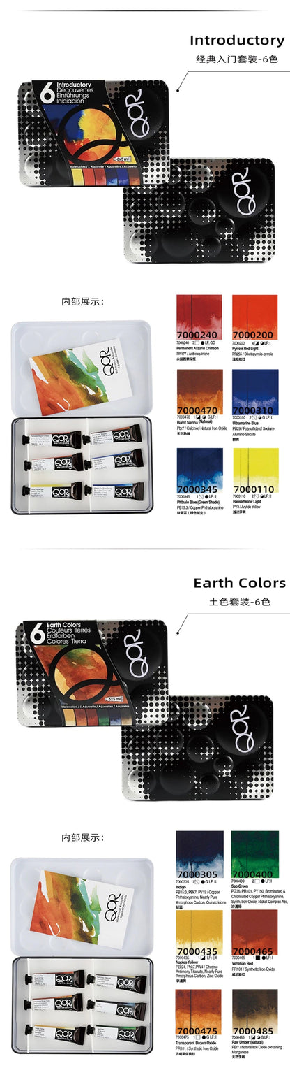 US QOR Artistic Watercolor Paints Set Tin box Pigment Solid Paint Set Palette High Concentration for Artist Painting Drawing    Home Decor Supply | Online Retail | ShoreShopper.com