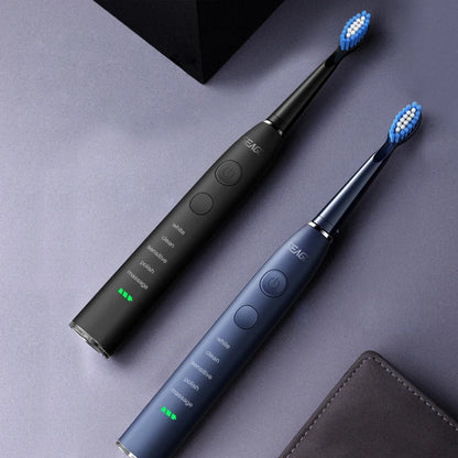 Seago Electric Sonic Toothbrush USB Rechargeable Adult 360 Days Long Battery Life IPX7 4 Replacement Heads Travel Box  SG-575 - ShoreCo.Shop