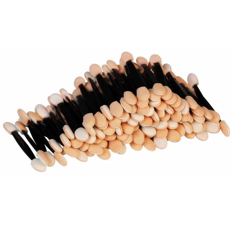5/30/50/100PCS Eyeshadow Brush Dual Sided Sponge Nylon Sets Make up Eye Shadow Brushes For Cosmetic Applicator Makeup Tools Hot - ShoreCo.Shop