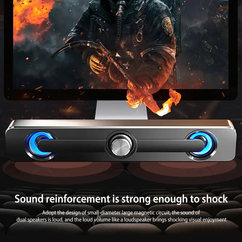 Salange Sound Bar Bluetooth USB Wired Speakers Bar Stereo Speaker For Projector PC Laptop Phone Computer 3.5mm Aux Speaker    Home Decor Supply | Online Retail | ShoreShopper.com