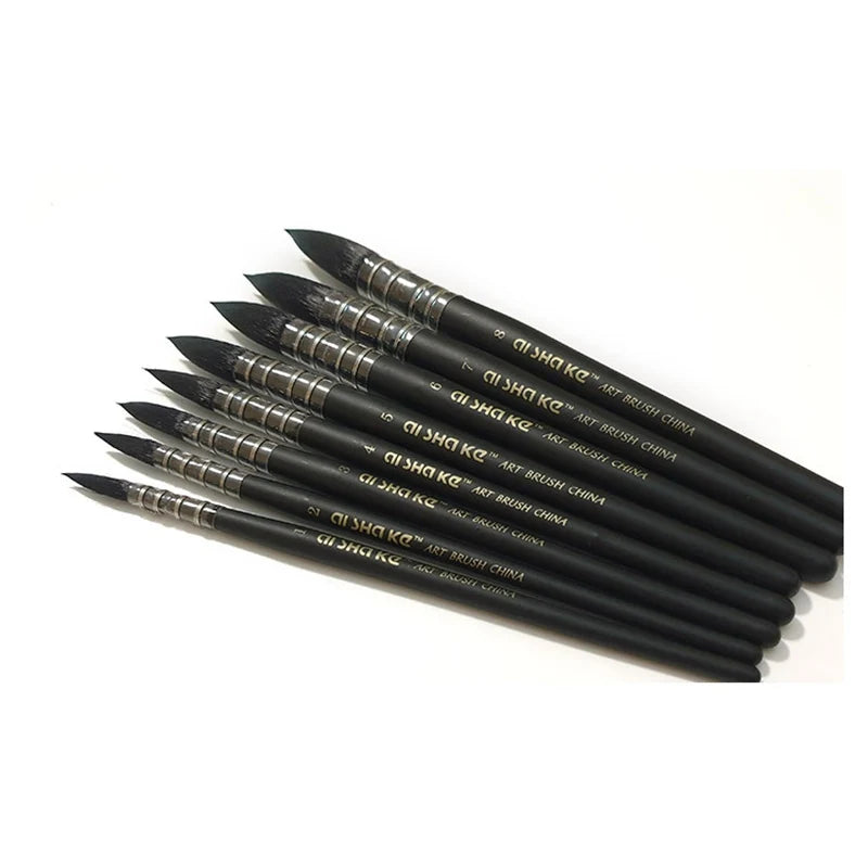 1pc Mop Watercolor Paint Brush Artist Nylon Round Painting Brushes for Acrylic Water Color Gouache Oil Painting Art Supplies    Home Decor Supply | Online Retail | ShoreShopper.com