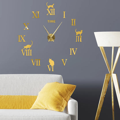 Large Wall Clock Quartz Needle 3D DIY 27" 37" or 47" Wall Clock    Home Decor Supply | Online Retail | ShoreShopper.com