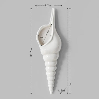 Conch Starfish Beach Decor Nautical Home Bedroom Living Room Hanging Vase Creative Background Wall Decoration Seashells    Your Coastal Marketplace | Shoreshopper.com