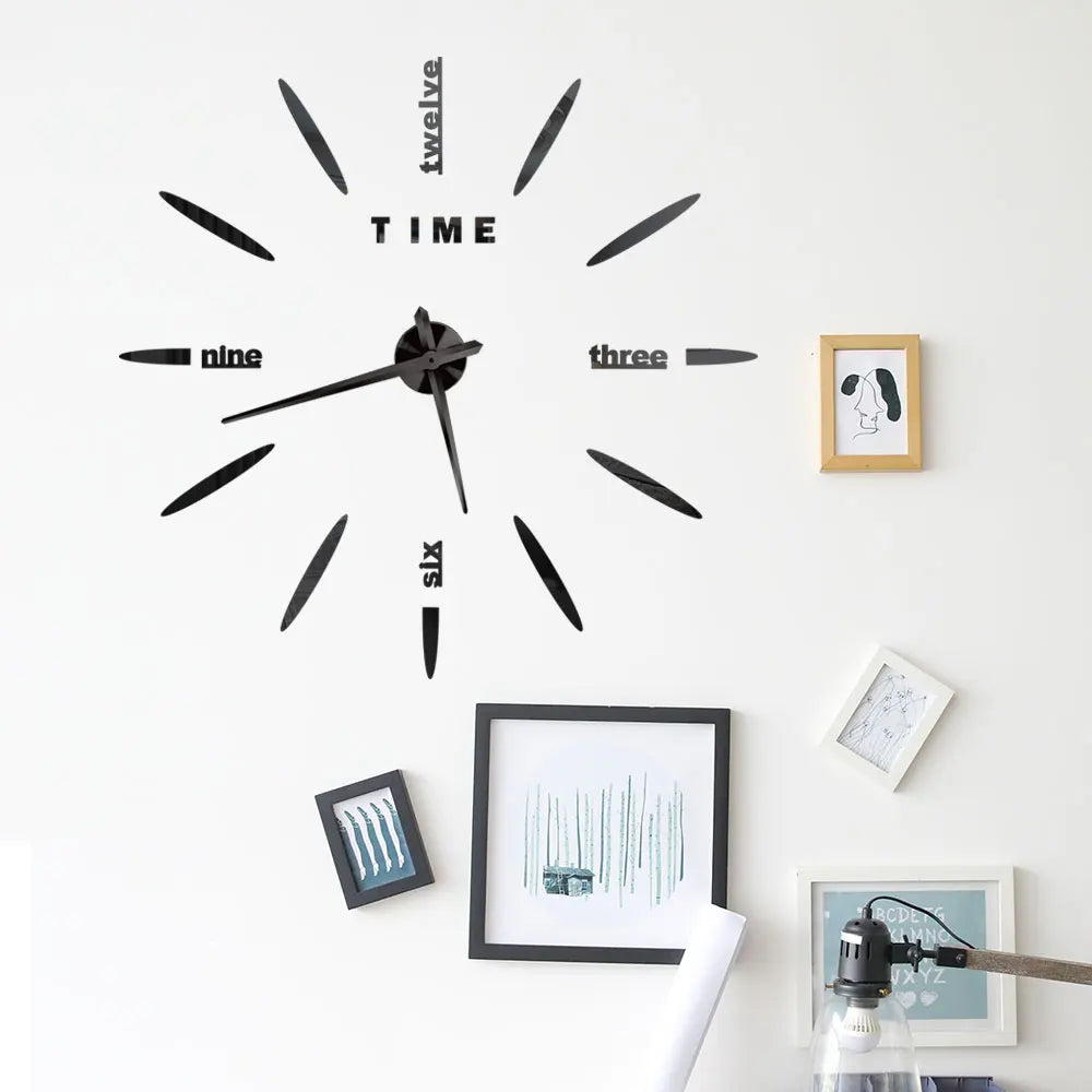 3D Wall Clock Modern Design DIY Acrylic Mirror Sticker Quartz Needle Big Europe Horloge Home Decoration Living Room Watch Clocks    Home Decor Supply | Online Retail | ShoreShopper.com