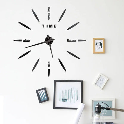 3D Wall Clock Modern Design DIY Acrylic Mirror Sticker Quartz Needle Big Europe Horloge Home Decoration Living Room Watch Clocks    Home Decor Supply | Online Retail | ShoreShopper.com