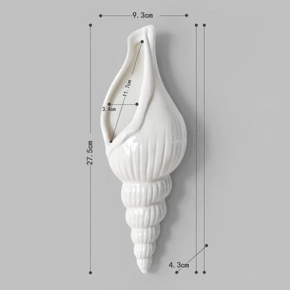 Conch Starfish Beach Decor Nautical Home Bedroom Living Room Hanging Vase Creative Background Wall Decoration Seashells    Your Coastal Marketplace | Shoreshopper.com