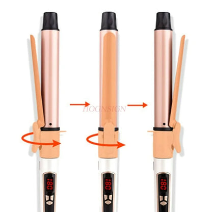 Professional Large Barrel Electric Hair Curler - Ceramic Dual-Use Rotating Curling Iron - ShoreCo.Shop