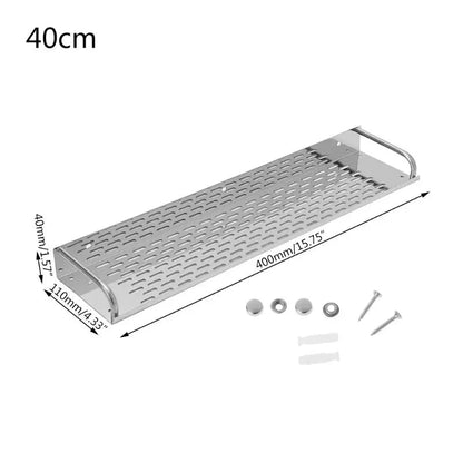Stainless Steel Kitchen Bathroom Shelf Wall-mounted Storage Rack Single Layer    Home Decor Supply | Online Retail | ShoreShopper.com