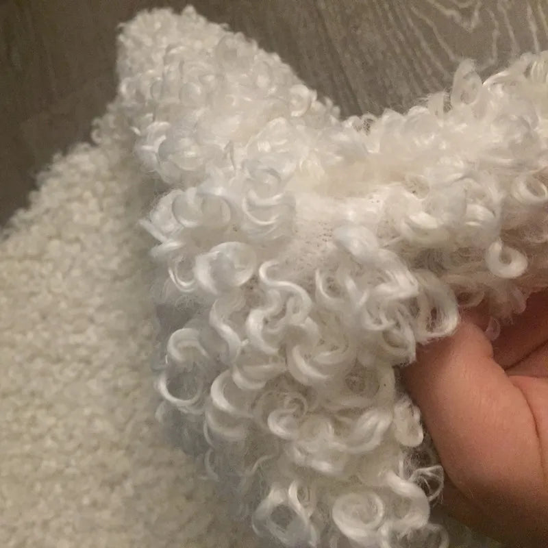 Curly faux fur blanket for baby photography props,basket cushion filler,baby photography shoot blanket photo props(50*80 cm)    Your Coastal Marketplace | Shoreshopper.com