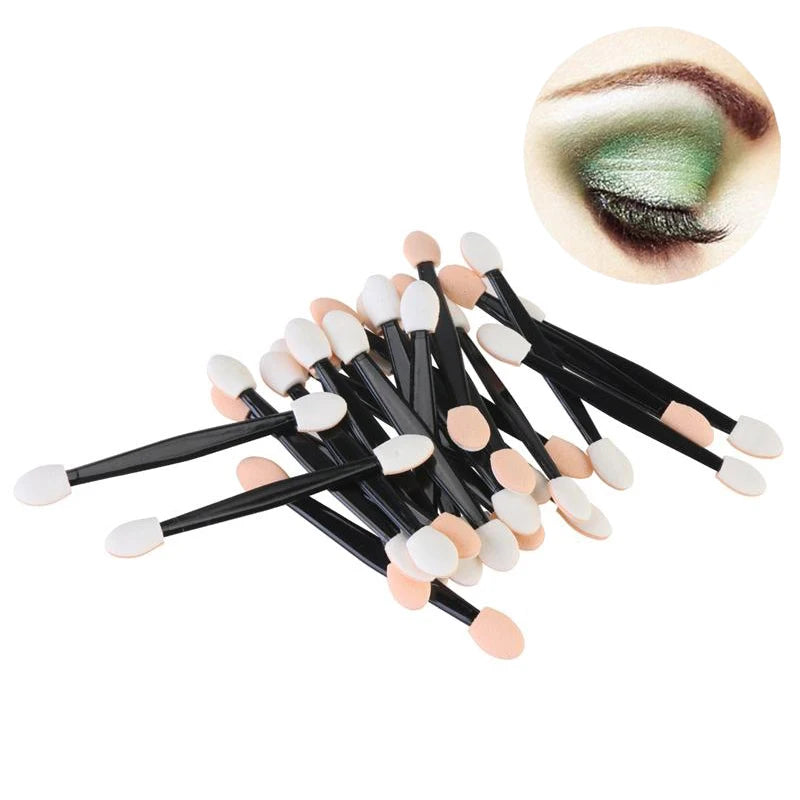 5/30/50/100PCS Eyeshadow Brush Dual Sided Sponge Nylon Sets Make up Eye Shadow Brushes For Cosmetic Applicator Makeup Tools Hot - ShoreCo.Shop