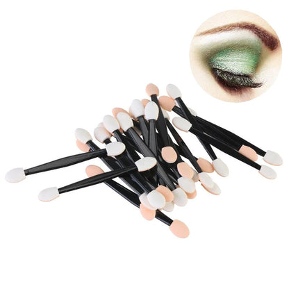5/30/50/100PCS Eyeshadow Brush Dual Sided Sponge Nylon Sets Make up Eye Shadow Brushes For Cosmetic Applicator Makeup Tools Hot - ShoreCo.Shop