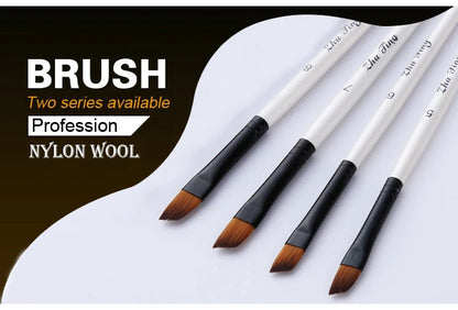 12 Pcs/set Nylon Hair Wooden Handle Watercolor Paint Brush Pen Set Learning DIY Oil Acrylic Painting Art Paint Brushes Supplies    Home Decor Supply | Online Retail | ShoreShopper.com