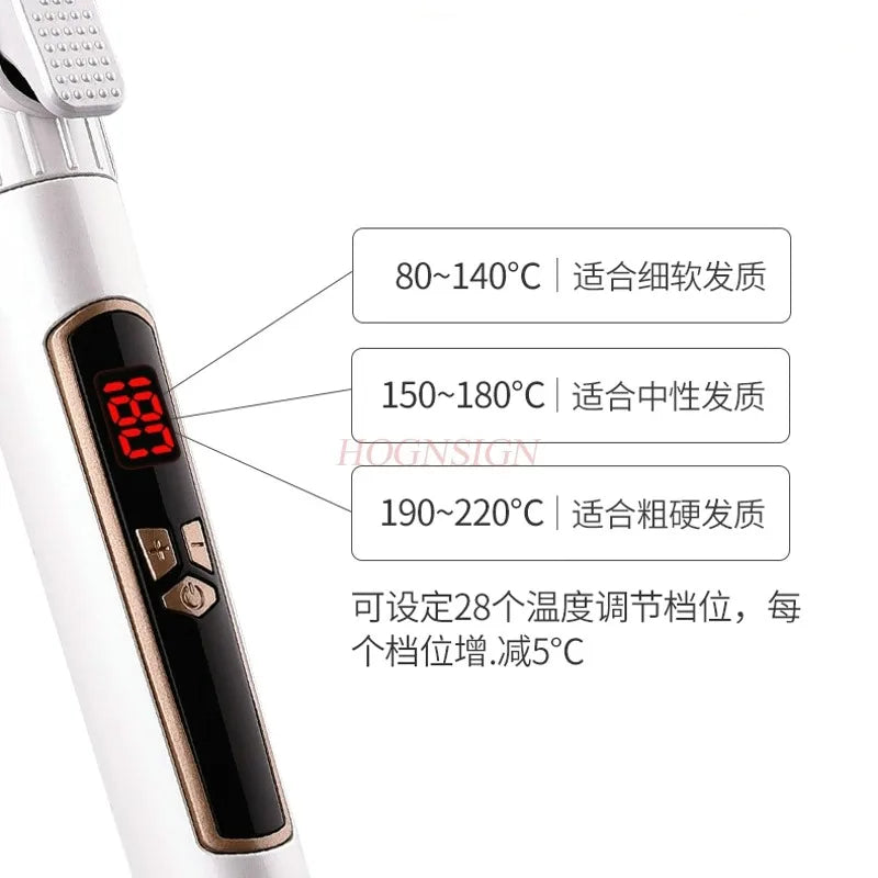 Professional Large Barrel Electric Hair Curler - Ceramic Dual-Use Rotating Curling Iron - ShoreCo.Shop