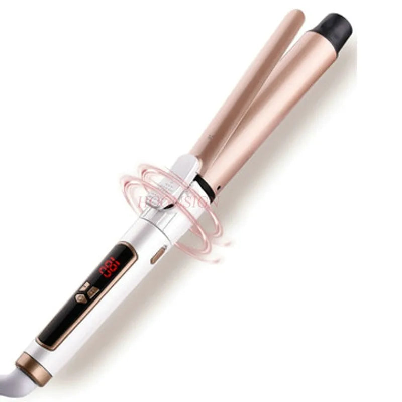 Professional Large Barrel Electric Hair Curler - Ceramic Dual-Use Rotating Curling Iron - ShoreCo.Shop