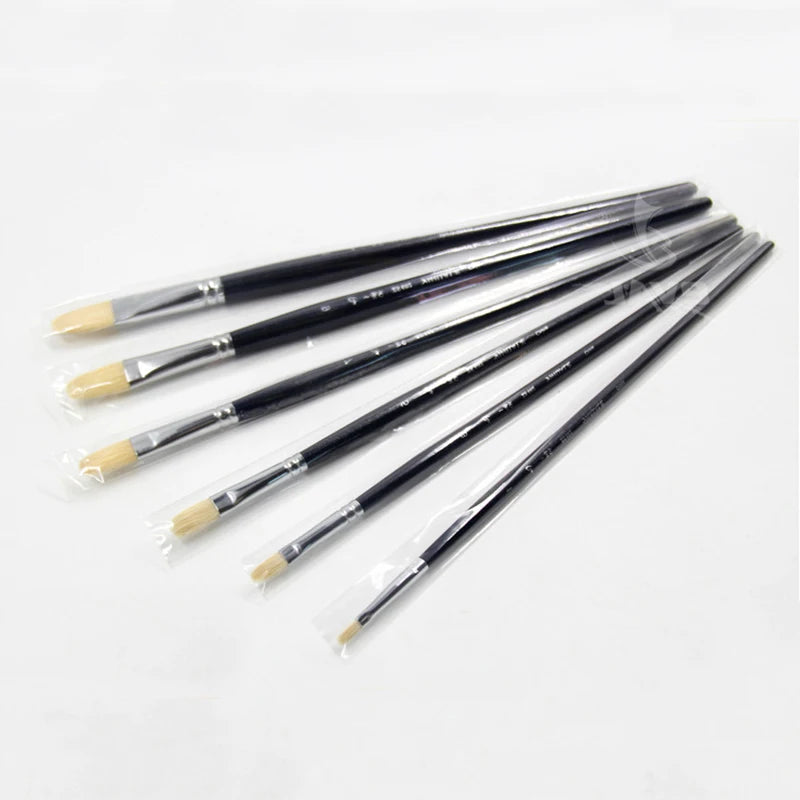 6pcs/Set pig's bristles oil paint brush artists gouache acrylic paints paintbrush art supplies dotting pen art brush stationery    Home Decor Supply | Online Retail | ShoreShopper.com