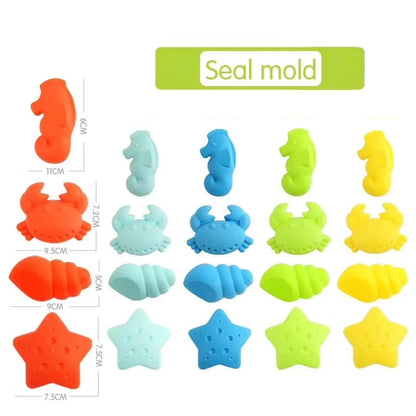 Beach Toys for Kids Summer Children Sand Water Beach Play Toys TPE Beach Castle Bucket Spade Shovel Rake Water Tool    Your Coastal Marketplace | Shoreshopper.com