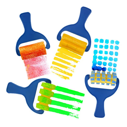 graffiti tool roller, sponge brush painting, Child DIY seal 4 sets of preschool art supplies Doodle Drawing intelligence Toy    Home Decor Supply | Online Retail | ShoreShopper.com