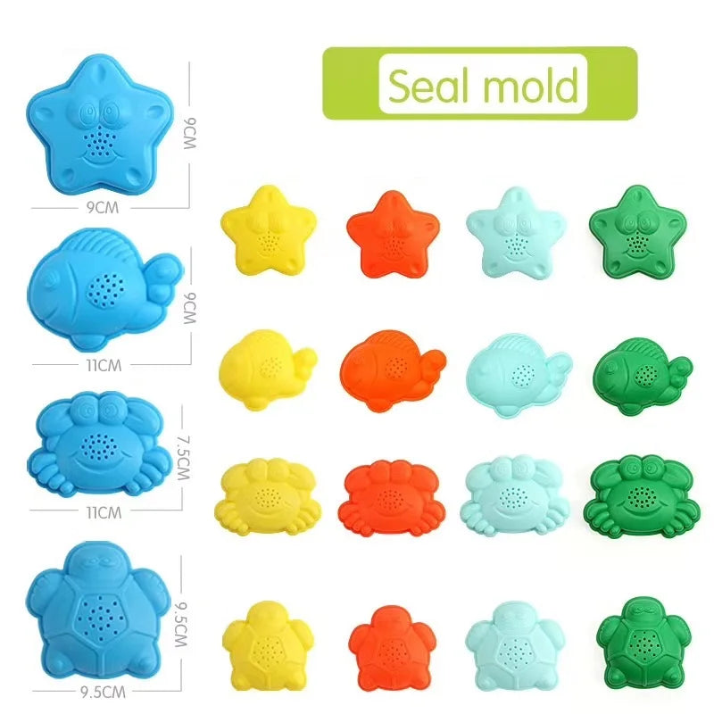 Beach Toys for Kids Summer Children Sand Water Beach Play Toys TPE Beach Castle Bucket Spade Shovel Rake Water Tool    Your Coastal Marketplace | Shoreshopper.com