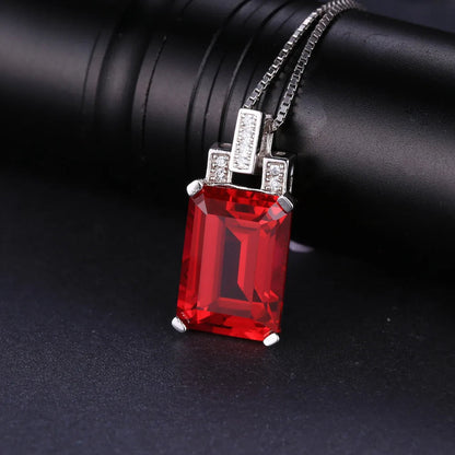 JewelryPalace 9ct Created Red Ruby 925 Sterling Silver Pendant Necklace for Women Engagement Party Jewelry Fashion Gift No Chain    Home Decor Supply | Online Retail | ShoreShopper.com