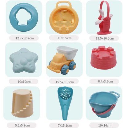 Beach Toys for Kids Gifts 5-17pcs Baby Beach Game Toys Children Sandbox Set Kit Summer Toys for Beach Play Sand Water Play Cart    Your Coastal Marketplace | Shoreshopper.com