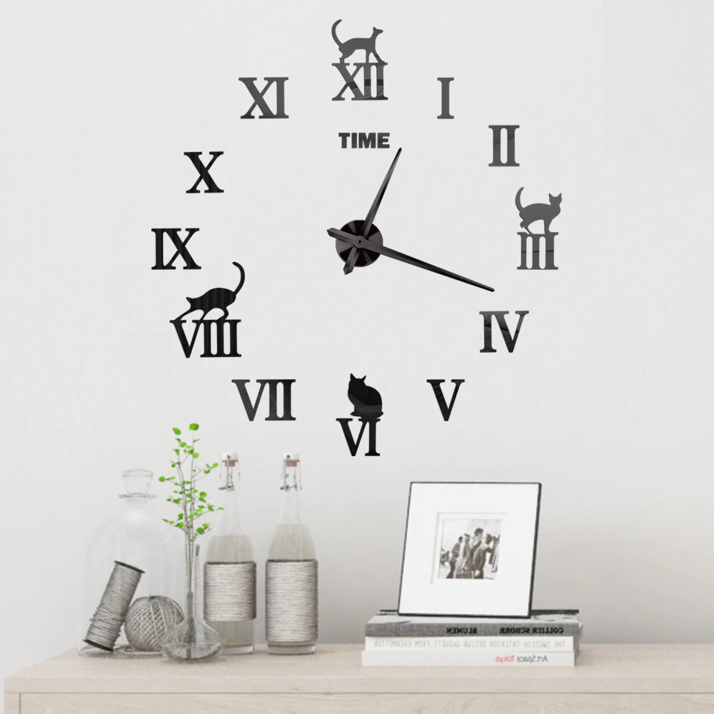 Large Wall Clock Quartz Needle 3D DIY 27" 37" or 47" Wall Clock    Home Decor Supply | Online Retail | ShoreShopper.com