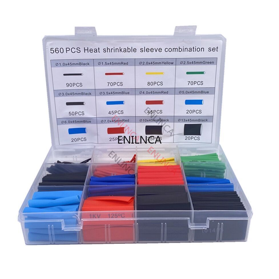 127-750pcs Heat-shrink Tubing Thermoresistant Tube Heat Shrink Wrapping Kit Electrical Connection Wire Cable Insulation Sleeving    Home Decor Supply | Online Retail | ShoreShopper.com