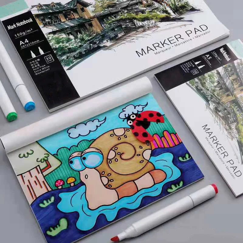 30 Sheets 1 Pieces A5 Paper Sketch Book Student Art Painting Sketch Watercolor Book Graffiti Sketchbook Art Supplies    Home Decor Supply | Online Retail | ShoreShopper.com