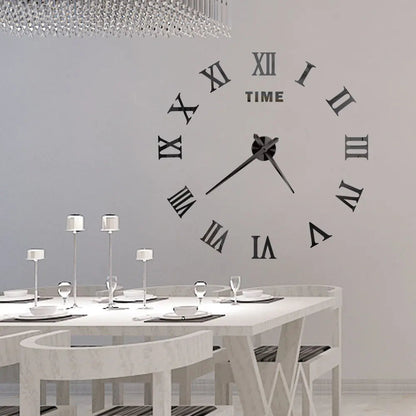 2D/3D Large Roman Numeral Acrylic Mirror Wall Clock Sticker Fashion DIY Quartz Clocks Watch Home Decoration Living Room Stickers    Home Decor Supply | Online Retail | ShoreShopper.com