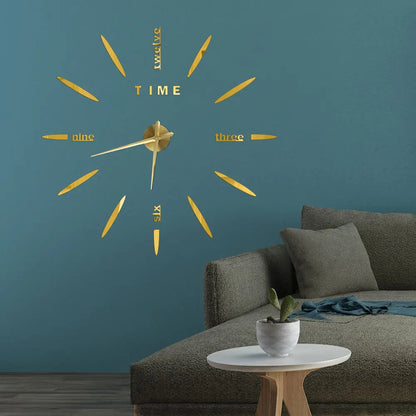 3D Wall Clock Modern Design DIY Acrylic Mirror Sticker Quartz Needle Big Europe Horloge Home Decoration Living Room Watch Clocks    Home Decor Supply | Online Retail | ShoreShopper.com