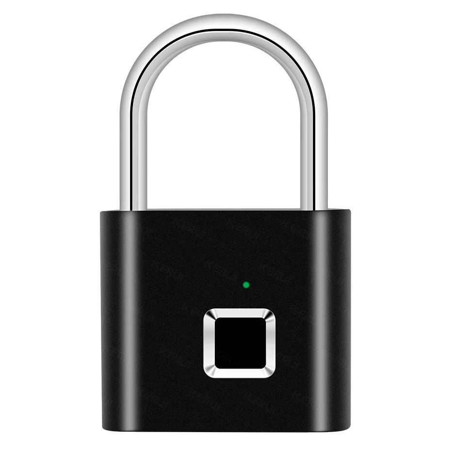 KERUI Smart Fingerprint Padlock Waterproof Fingerprint Keyless Door Lock Type C Rechargeable Security Padlock for House - ShoreCo.Shop