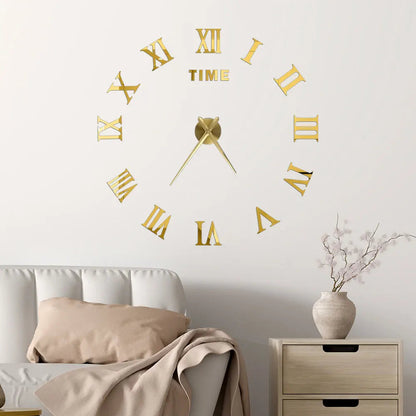 2D/3D Large Roman Numeral Acrylic Mirror Wall Clock Sticker Fashion DIY Quartz Clocks Watch Home Decoration Living Room Stickers    Home Decor Supply | Online Retail | ShoreShopper.com