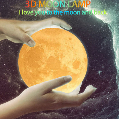 3D Printing Moon Lamp Personalized Photo Text Customized USB Night Light Birthday Mother Day Valentine's Christmas Lunar Gift - ShoreCo.Shop