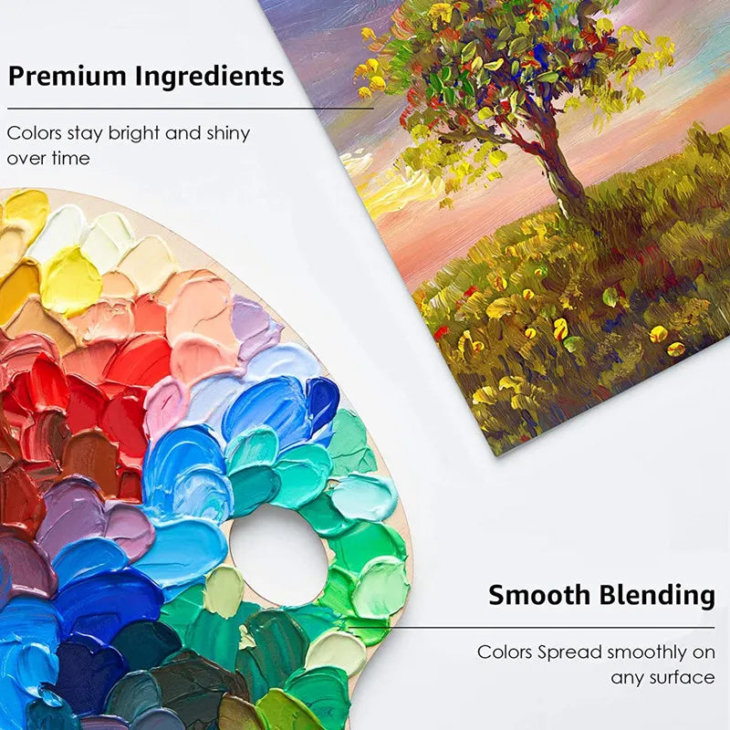Acrylic Paint Set 12/24 Colors Craft Paint for Fabric/Clothing/Nail/Canvas/Rock Painting Waterproof Drawing Set Art Supplies    Home Decor Supply | Online Retail | ShoreShopper.com