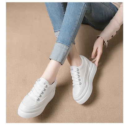 LunaStratus Breathable Platform Sneakers - 8cm Height-Increasing Casual Walking Shoes for Women    Your Coastal Marketplace | Shoreshopper.com