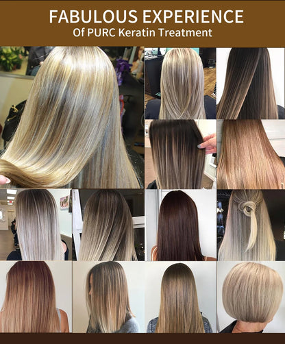 PURC Brazilian Keratin Hair Treatment Keratin Straightening Curly Hair Smoothing Repair Permed Damaged Hair Care Products - ShoreCo.Shop
