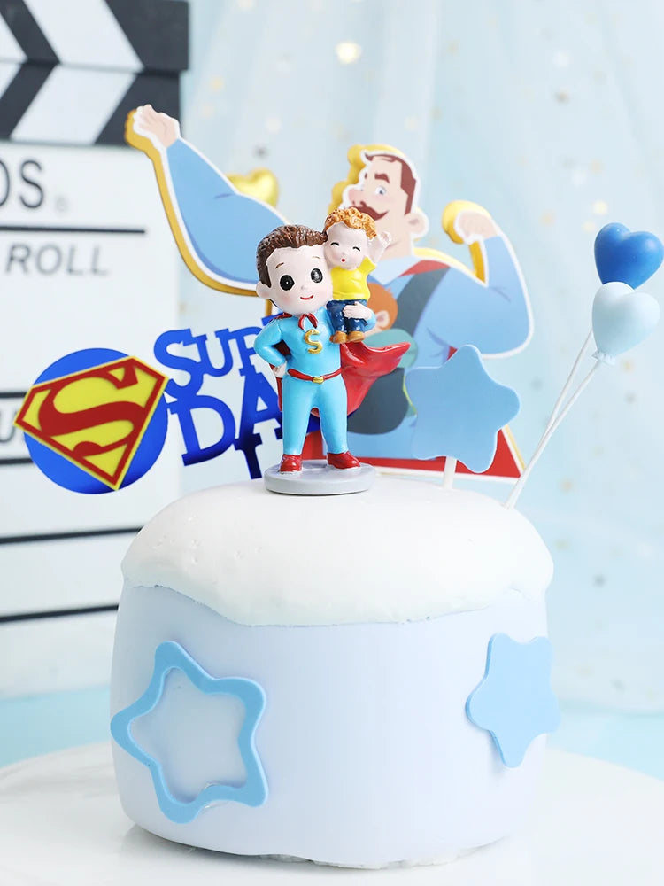 Hold Baby Super Dad Daddy Father's Day Cake Topper for Dad's Birthday Party Decorations Baking Supplies Love Gifts    Your Coastal Marketplace | Shoreshopper.com
