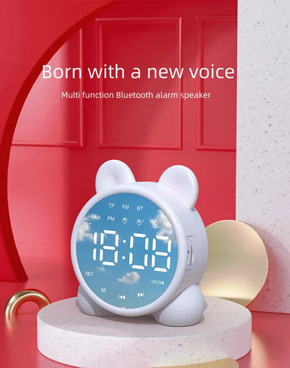 Bluetooth Mirror Table Clock Kids Alarm Clock Cute Cat Digital Alarm Clock For Kids Bedside Clock Children'S Sleep Led Clocks    Home Decor Supply | Online Retail | ShoreShopper.com