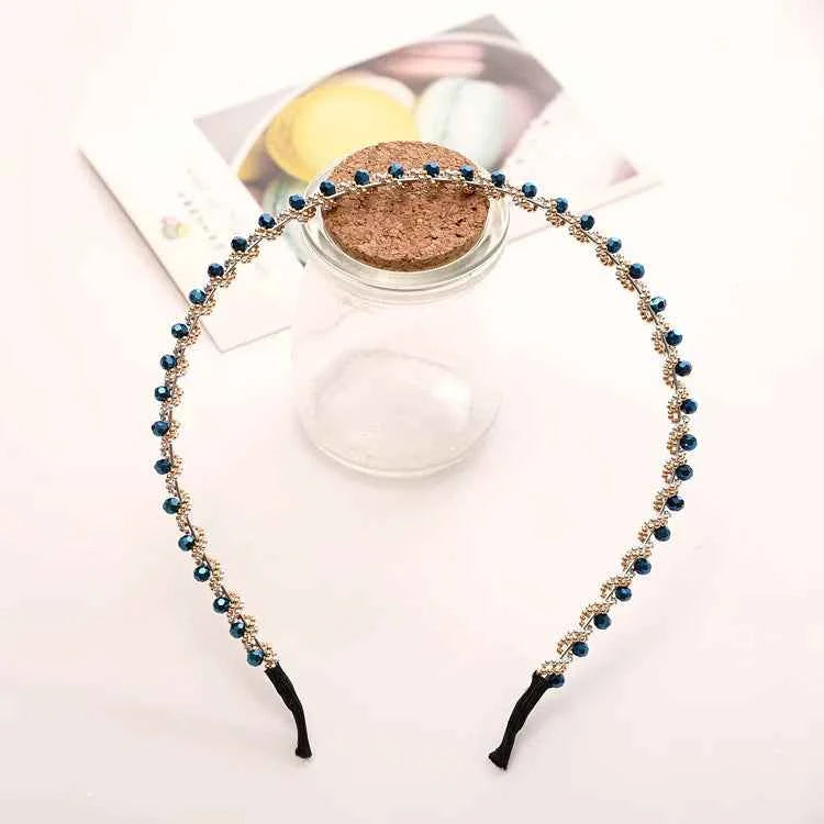 Headwear Fashion Women Hair Hoop Ladies Crystal Rhinestone Pearl Hairband Headband Head Piece Hair Band Accessories