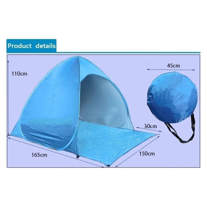 Hot Sale Quick Automatic Beach Tent Outdoor Beach Shade Sun Shelter Tent UPF50+ Portable Beach Canopy For Camping Fishing    Your Coastal Marketplace | Shoreshopper.com